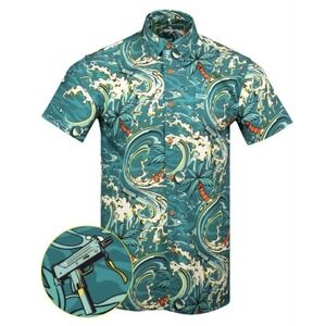 Retro Rifle "Baja Blasters" Taco Bell Button Down Shirt -  Men's- XL Tall